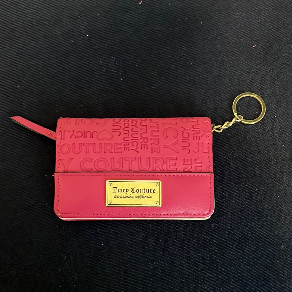 Juicy Couture Pink Keychain Wallet